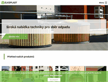 Tablet Screenshot of elkoplast.cz